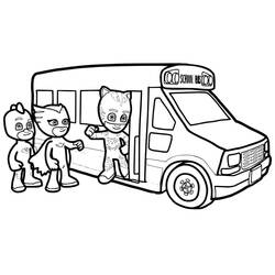 Malvorlage: PJ Masks (Cartoons und Animationsserien) #175830 - Kostenlose Malvorlagen zum Ausdrucken