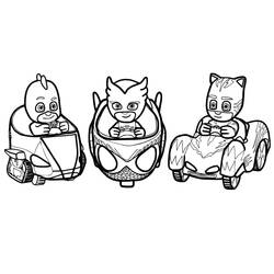 Malvorlage: PJ Masks (Cartoons und Animationsserien) #175832 - Kostenlose Malvorlagen zum Ausdrucken