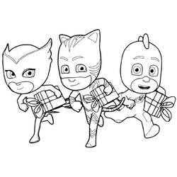 Malvorlage: PJ Masks (Cartoons und Animationsserien) #175836 - Kostenlose Malvorlagen zum Ausdrucken