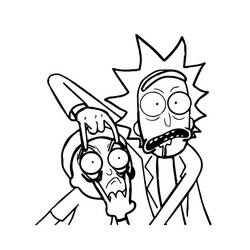 Malvorlage: Rick und Morty (Cartoons und Animationsserien) #208224 - Kostenlose Malvorlagen zum Ausdrucken