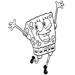 Malvorlage: SquareBob SquarePants (Cartoons und Animationsserien) #33367 - Kostenlose Malvorlagen zum Ausdrucken