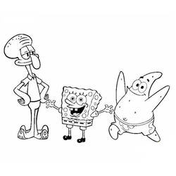 Malvorlage: SquareBob SquarePants (Cartoons und Animationsserien) #33368 - Kostenlose Malvorlagen zum Ausdrucken