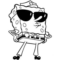 Malvorlage: SquareBob SquarePants (Cartoons und Animationsserien) #33657 - Kostenlose Malvorlagen zum Ausdrucken