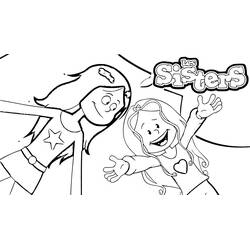 Zeichnungen zum Ausmalen: The Sisters - Kostenlose Malvorlagen zum Ausdrucken