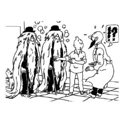 Malvorlage: Tintin (Cartoons und Animationsserien) #25759 - Kostenlose Malvorlagen zum Ausdrucken