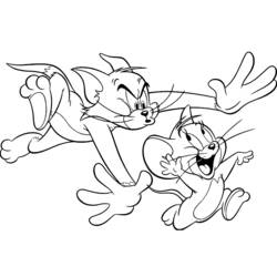Malvorlage: Tom und Jerry (Cartoons und Animationsserien) #24199 - Kostenlose Malvorlagen zum Ausdrucken