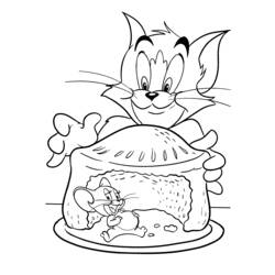 Malvorlage: Tom und Jerry (Cartoons und Animationsserien) #24215 - Kostenlose Malvorlagen zum Ausdrucken