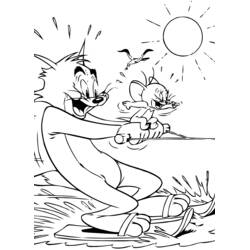 Malvorlage: Tom und Jerry (Cartoons und Animationsserien) #24227 - Kostenlose Malvorlagen zum Ausdrucken