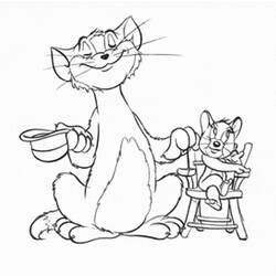 Malvorlage: Tom und Jerry (Cartoons und Animationsserien) #24279 - Kostenlose Malvorlagen zum Ausdrucken