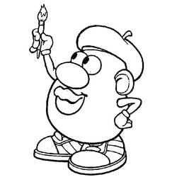 Malvorlage: Toy Story: Mister Potato Head (Cartoons und Animationsserien) #205243 - Kostenlose Malvorlagen zum Ausdrucken