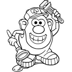 Malvorlage: Toy Story: Mister Potato Head (Cartoons und Animationsserien) #205246 - Kostenlose Malvorlagen zum Ausdrucken