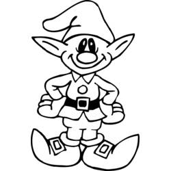 Zeichnungen zum Ausmalen: Elf - Kostenlose Malvorlagen zum Ausdrucken