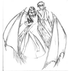 Malvorlage: Engel (Charaktere) #86418 - Kostenlose Malvorlagen zum Ausdrucken