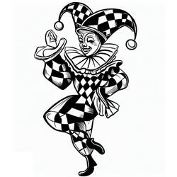 Malvorlage: Harlekin (Charaktere) #190062 - Kostenlose Malvorlagen zum Ausdrucken