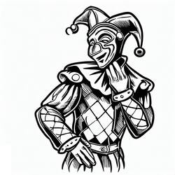 Malvorlage: Harlekin (Charaktere) #190064 - Kostenlose Malvorlagen zum Ausdrucken