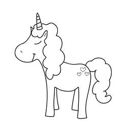 Malvorlage: Kawaii Einhorn (Charaktere) #209330 - Kostenlose Malvorlagen zum Ausdrucken