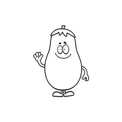 Malvorlage: Aubergine (Essen und Ernährung) #207471 - Kostenlose Malvorlagen zum Ausdrucken