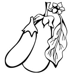 Malvorlage: Aubergine (Essen und Ernährung) #207485 - Kostenlose Malvorlagen zum Ausdrucken