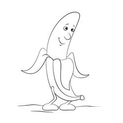 Malvorlage: Banane (Essen und Ernährung) #199032 - Kostenlose Malvorlagen zum Ausdrucken