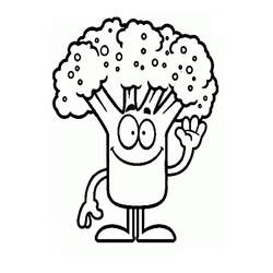 Malvorlage: Brokkoli (Essen und Ernährung) #203706 - Kostenlose Malvorlagen zum Ausdrucken