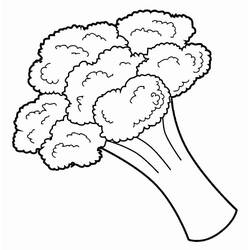 Zeichnungen zum Ausmalen: Brokkoli - Kostenlose Malvorlagen zum Ausdrucken