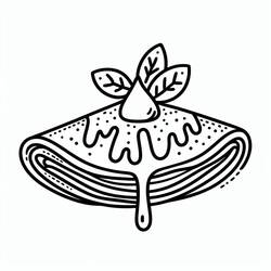 Malvorlage: Crêpes (Essen und Ernährung) #220657 - Kostenlose Malvorlagen zum Ausdrucken