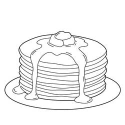 Malvorlage: Crêpes (Essen und Ernährung) #220659 - Kostenlose Malvorlagen zum Ausdrucken