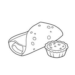 Malvorlage: Crêpes (Essen und Ernährung) #220677 - Kostenlose Malvorlagen zum Ausdrucken