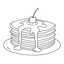 Malvorlage: Crêpes (Essen und Ernährung) #220681 - Kostenlose Malvorlagen zum Ausdrucken