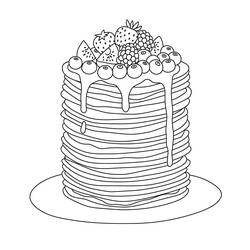 Malvorlage: Crêpes (Essen und Ernährung) #220683 - Kostenlose Malvorlagen zum Ausdrucken