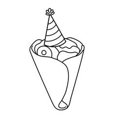 Malvorlage: Crêpes (Essen und Ernährung) #220685 - Kostenlose Malvorlagen zum Ausdrucken