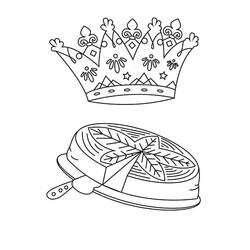 Malvorlage: Dreikönigskuchen (Essen und Ernährung) #178362 - Kostenlose Malvorlagen zum Ausdrucken