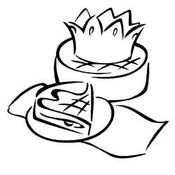 Malvorlage: Dreikönigskuchen (Essen und Ernährung) #178365 - Kostenlose Malvorlagen zum Ausdrucken