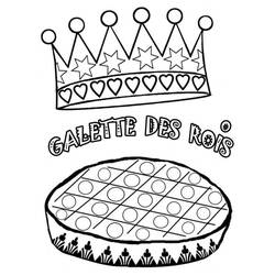 Malvorlage: Dreikönigskuchen (Essen und Ernährung) #178372 - Kostenlose Malvorlagen zum Ausdrucken