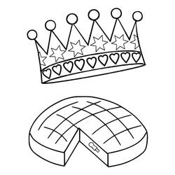 Malvorlage: Dreikönigskuchen (Essen und Ernährung) #178375 - Kostenlose Malvorlagen zum Ausdrucken