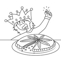 Malvorlage: Dreikönigskuchen (Essen und Ernährung) #178381 - Kostenlose Malvorlagen zum Ausdrucken