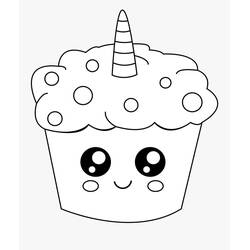 Malvorlage: Einhorn-Kuchen (Essen und Ernährung) #212737 - Kostenlose Malvorlagen zum Ausdrucken