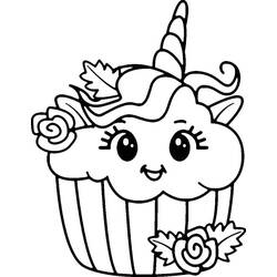 Malvorlage: Einhorn-Kuchen (Essen und Ernährung) #212764 - Kostenlose Malvorlagen zum Ausdrucken
