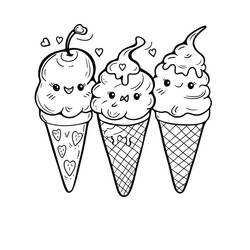 Malvorlage: Eis (Essen und Ernährung) #218954 - Kostenlose Malvorlagen zum Ausdrucken
