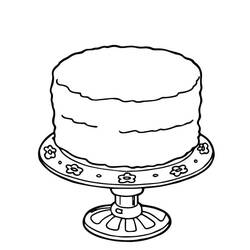 Malvorlage: Geburtstagskuchen (Essen und Ernährung) #201123 - Kostenlose Malvorlagen zum Ausdrucken