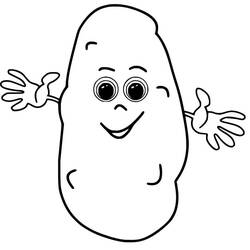 Malvorlage: Kartoffel (Essen und Ernährung) #207412 - Kostenlose Malvorlagen zum Ausdrucken
