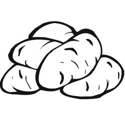 Malvorlage: Kartoffel (Essen und Ernährung) #207416 - Kostenlose Malvorlagen zum Ausdrucken