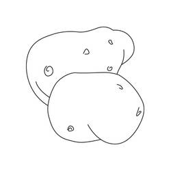 Malvorlage: Kartoffel (Essen und Ernährung) #207419 - Kostenlose Malvorlagen zum Ausdrucken