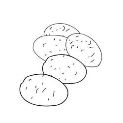 Malvorlage: Kartoffel (Essen und Ernährung) #207434 - Kostenlose Malvorlagen zum Ausdrucken