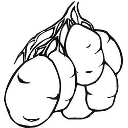 Malvorlage: Kartoffel (Essen und Ernährung) #207435 - Kostenlose Malvorlagen zum Ausdrucken