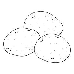 Malvorlage: Kartoffel (Essen und Ernährung) #207436 - Kostenlose Malvorlagen zum Ausdrucken