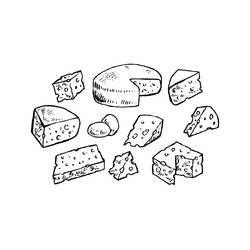 Malvorlage: Käse (Essen und Ernährung) #217626 - Kostenlose Malvorlagen zum Ausdrucken