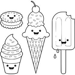 Malvorlage: Kawaii Essen (Essen und Ernährung) #209285 - Kostenlose Malvorlagen zum Ausdrucken