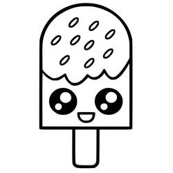 Malvorlage: Kawaii Essen (Essen und Ernährung) #209290 - Kostenlose Malvorlagen zum Ausdrucken