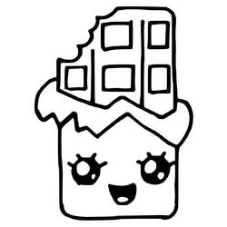 Malvorlage: Kawaii Essen (Essen und Ernährung) #209291 - Kostenlose Malvorlagen zum Ausdrucken